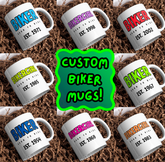 Biker / BikerGirl Custom Mug